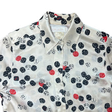 Load image into Gallery viewer, ESCADA DICE PRINT SILK BLOUSE (S/M)