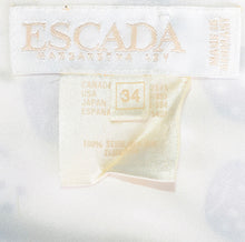 Load image into Gallery viewer, ESCADA DICE PRINT SILK BLOUSE (S/M)