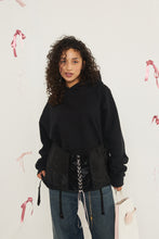 Load image into Gallery viewer, Reworked Bound Corset Hoodie