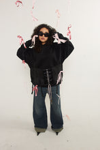 Load image into Gallery viewer, Reworked Bound Corset Hoodie