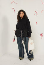Load image into Gallery viewer, Reworked Bound Corset Hoodie