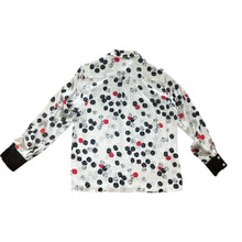 Load image into Gallery viewer, ESCADA DICE PRINT SILK BLOUSE (S/M)