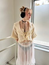 Load image into Gallery viewer, Vintage Christian Dior ruffle knit cardigan (O/S)
