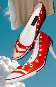Y2K Orange Sneaker Pump