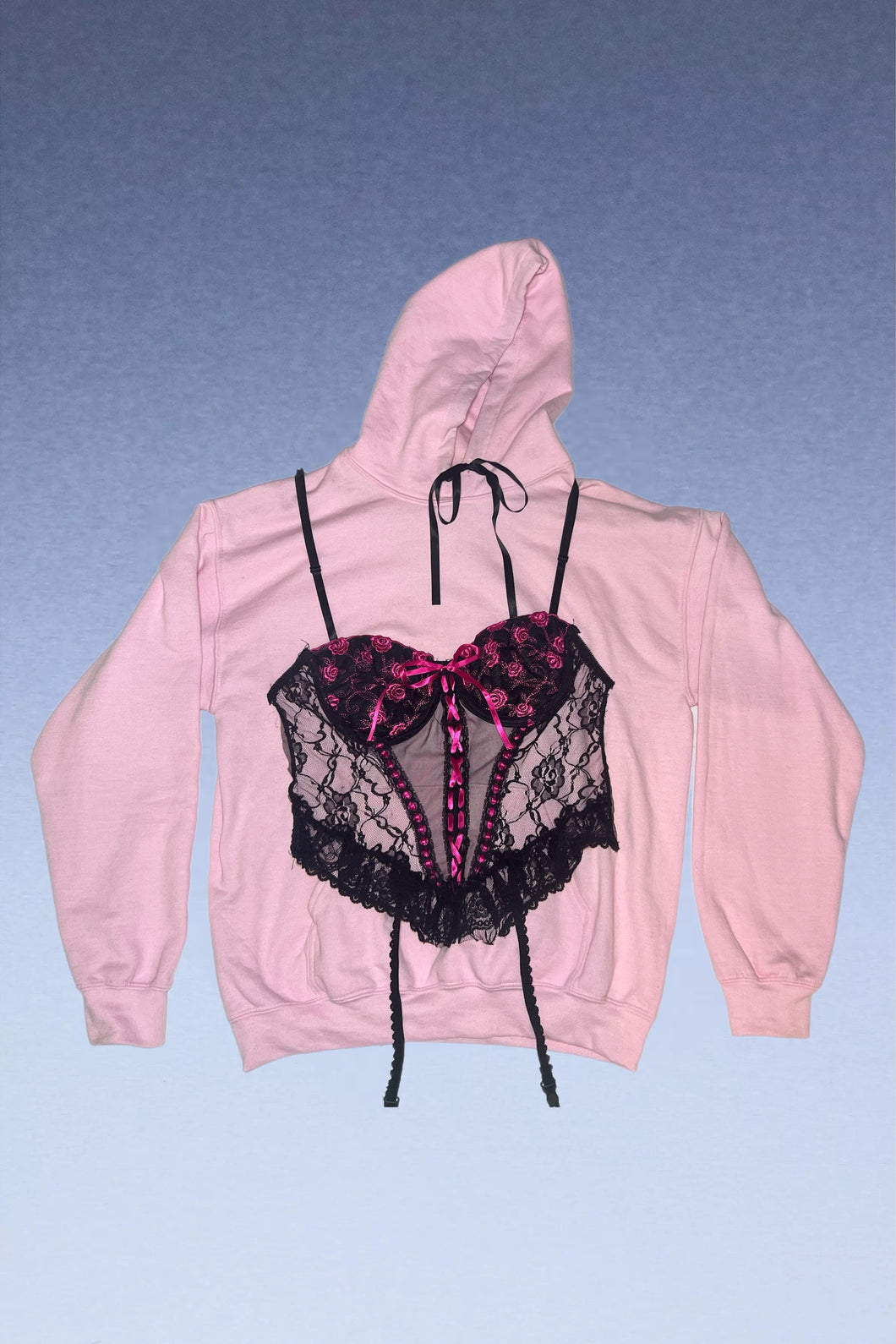 Bound Reworked Corset Hoodie (L)