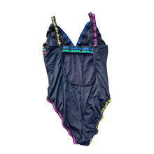 Load image into Gallery viewer, Vtg Multicolor Ribbon Swimsuit (M)
