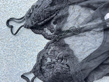 Load image into Gallery viewer, 1990s Lace Babydoll Sheer Top
