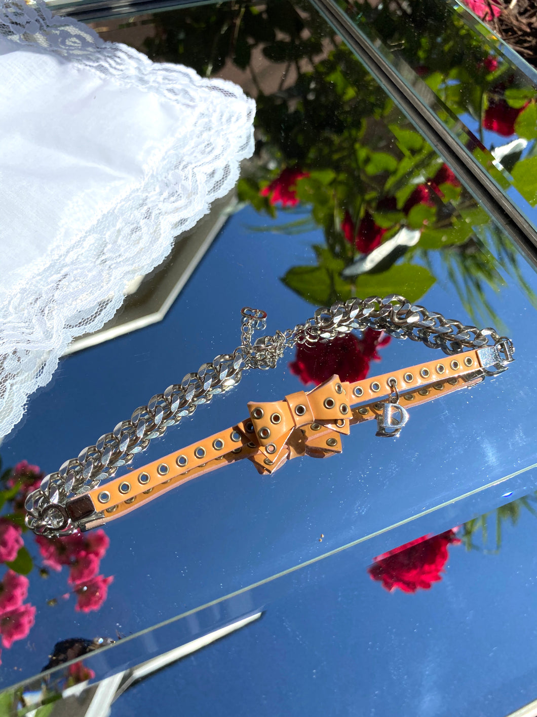 Vintage Christian Dior Bow Tie Choker