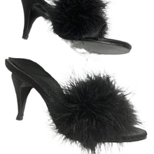 Load image into Gallery viewer, Amor Marabou Fur Trim Slipper
